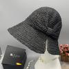 Big Brim Bow Bucket Hat Foldable Visor Beach Hat Small Edge Split Straw Hat Summer Sun Protection