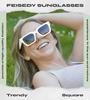 Feisedy Sports Retro Square UV400 Outdoor B0073 Sunglasses, Sunglasses, Sunglasses, Unisex, Protection, Stylish,