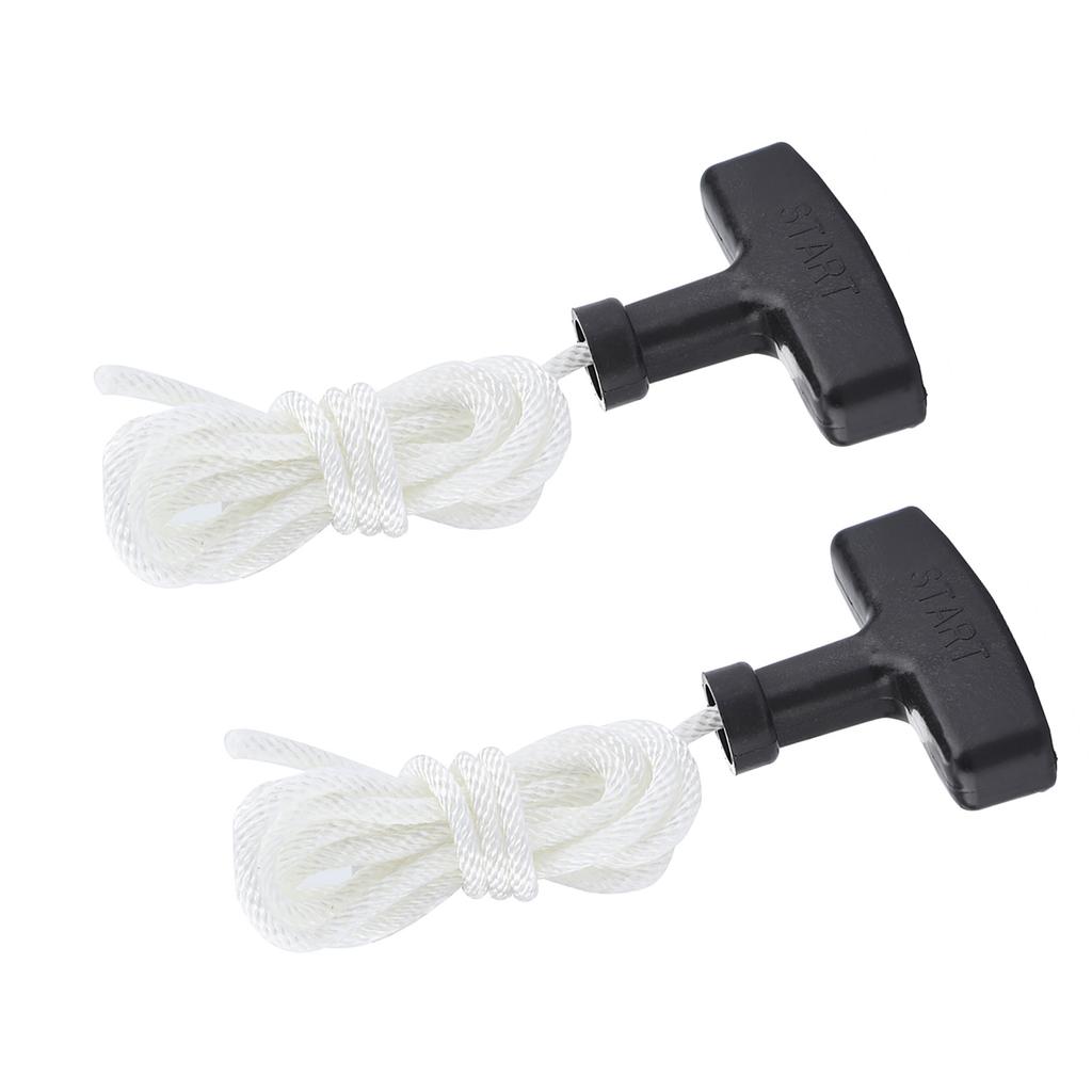 2pcs Lawnmower Recoil Pull Starter Handle 1.5m Cord Rope Mower Accessories