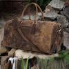 Leather Trolley Duffle Bag Genuine Handmade Leather Rolling Travel Duffel Men Leather Overnight Weekender Duffel Personalized Gift Bag