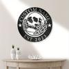 Custom Sugar Skull Metal Wall Art Name Personalized Home Decor Sign