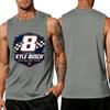 Men Sleeveless Tank Top Racing Graphic Print Muscle Fit Casual Summer Shirt Lightweight Breathable Fabric