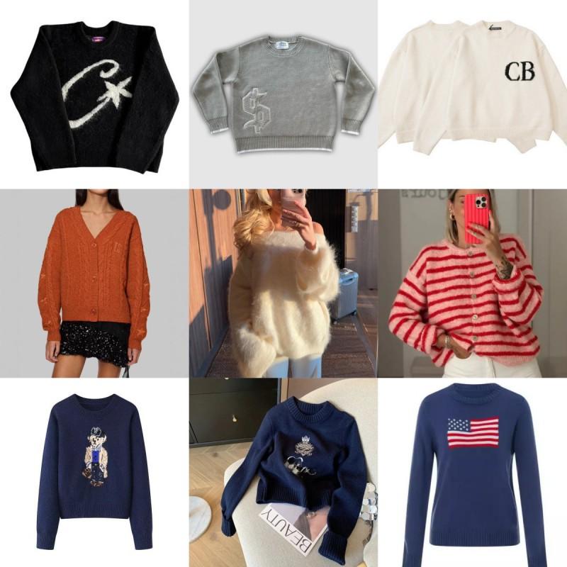 Loose Knit Cardigan Sweater Vintage Style Long Sleeve Soft Warm Top