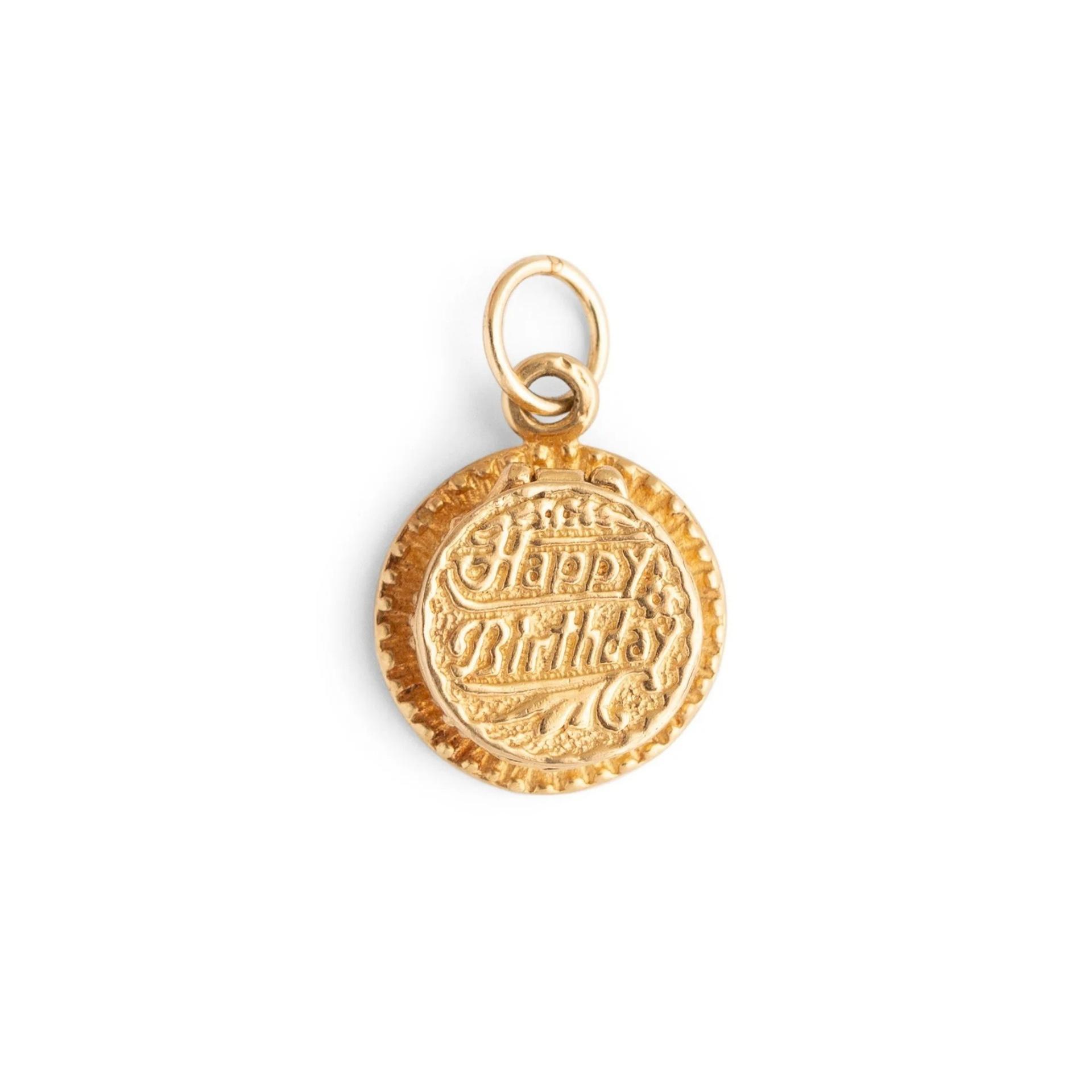 Open And Close Round Necklace, Retro Engraved Birthday Commemoration, Collectible, Ceremonial Jewelry, Pendant Necklace.