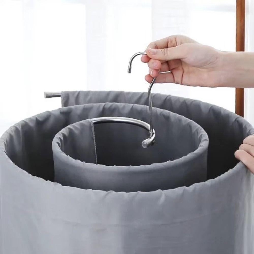 Rotating Quilt Sheet Hanger Round Spirals Clothes Pole Home Storage Spirals Drying Rack Towel