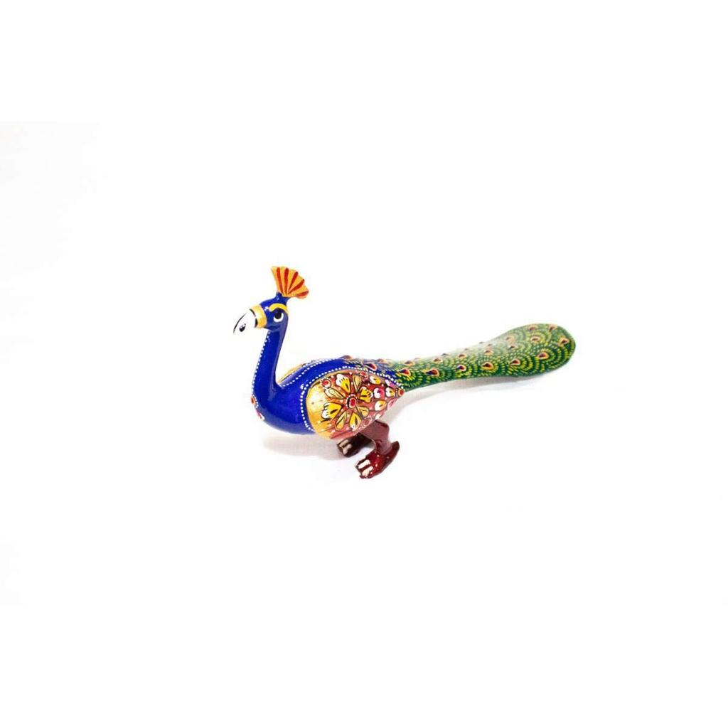 Handmade Metal Peacock Statue Showpiece Decorative Figurine for Home Living Room Office