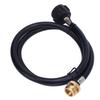 RV Gas Hose with QCC1 Connector Flexible Safe Connection 6FT Length Pigtail Hose for RV Van Trailer Gas Tank