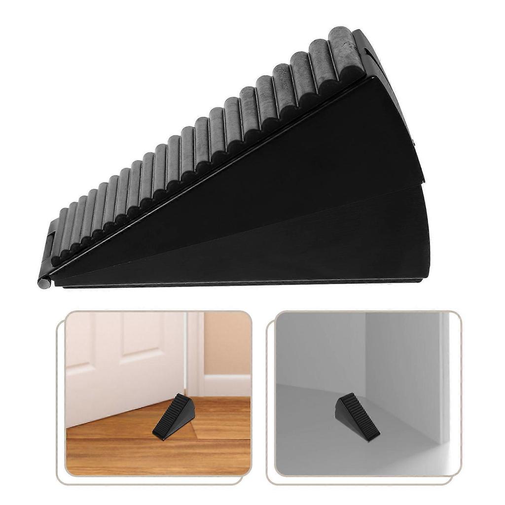 Door Stopper Rubber Door Wedge Heavy Duty for Home Use 3Pcs Black