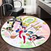 1pc Sailor Moon Anime Round Carpet Office Chair Mat, NonSlip Rug for Home Decor, Seasonal Gift, Suitable for Office, Living Room