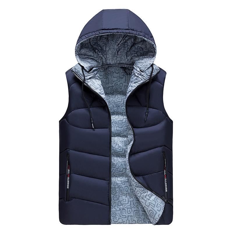 Thick Reversible Unisex Sleeveless Jacket Winter Vest Warm Men Casual Sport Coat
