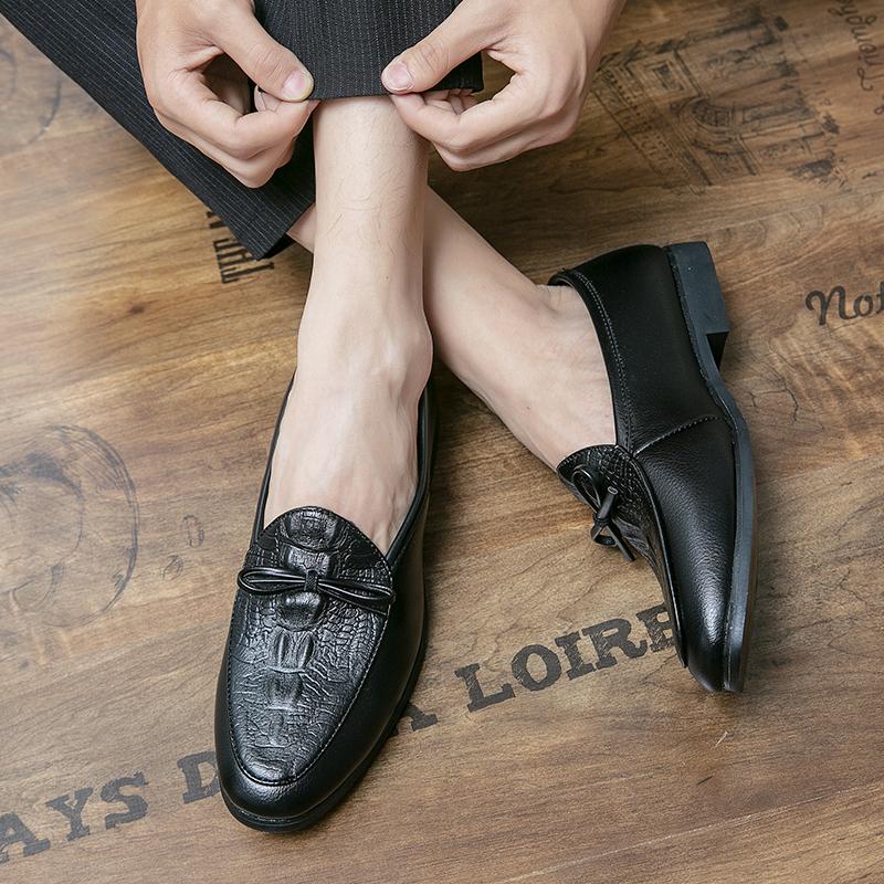 Luxury Designer Crocodile Leather Dress Office Italian Mens Casual Loafers Moccasin Brand Wedding Dress Shoes for Men Sneakers