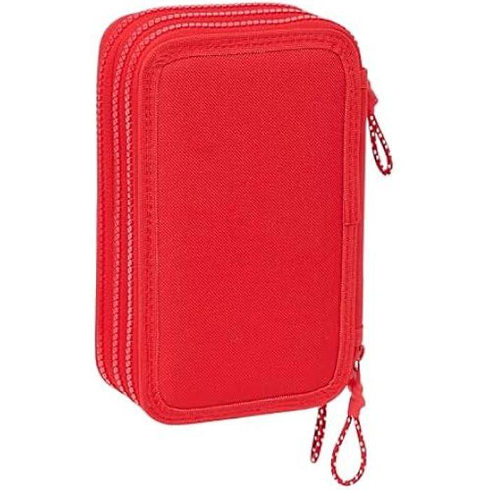 Safta Atlético De Madrid - Trousse Scolaire Avec 36 Outils Inclus, Trousse Pour Enfant, Idéale Pour Les Enfants De 5 À 14 Ans,