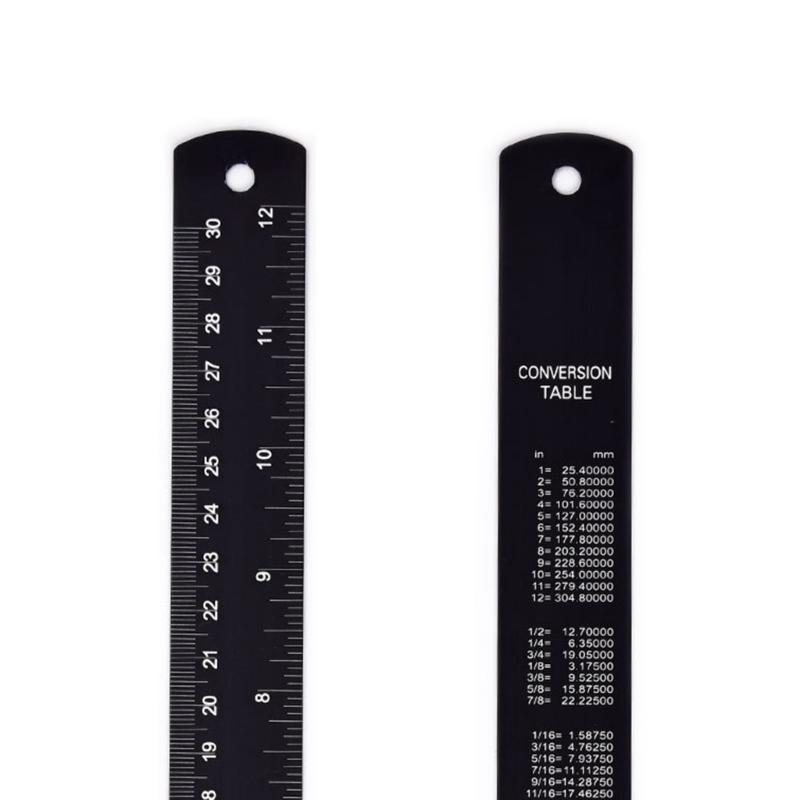 Aluminum Rulers Precisions Measurement Tool with Clear Scale for Precise Measurements In Art & Engineering Projects