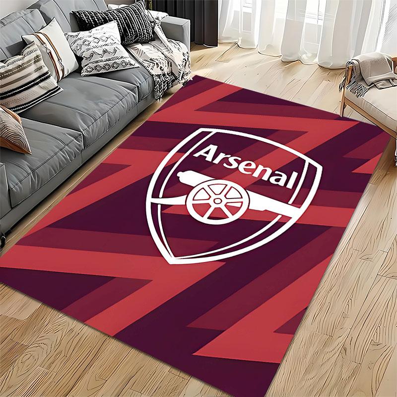 Arsenal Logo Carpet Design Suitable As a Non-slip Mat for the Living Room or Bedroom Sofa