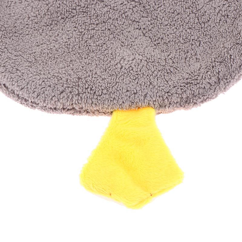 Kitchen Cleaning Cloths Cute Duck Soft Hand Towel Cartoon Absorbent Hanging Coral Fleece Wipe Clean Cloth Kids Hand Towels