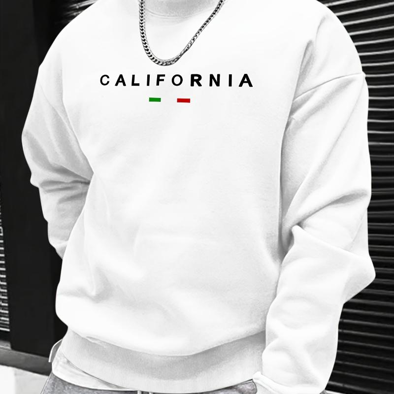 

Slim Fit Crew Neck Sweatshirt, Stretch Fabric, Solid White, Wrinkle-Resistant XXL