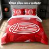 PSV Eindhoven FC Design Bed Bedding Set 1 Duvet Cover + 2 Pillowcases Soft Breathable Household Bed Linens