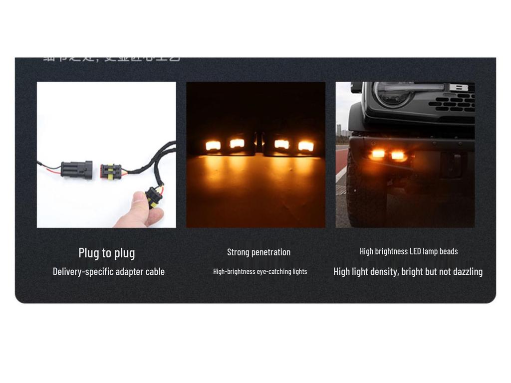 Ford Bronco Raptor DRL LED Turn Signal & Fog Light Assembly