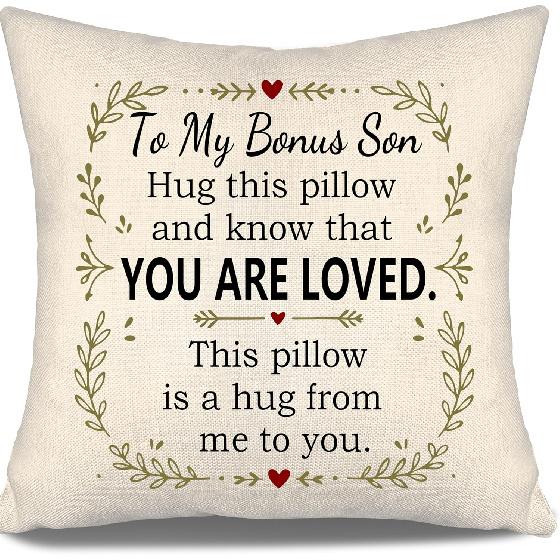 Daughter Hug This Pillow and Know That You Are Loved This Pillow Is A Hug from Me To You Throw Pillow Covers for Daughter from Mom Dad Birthday Gift