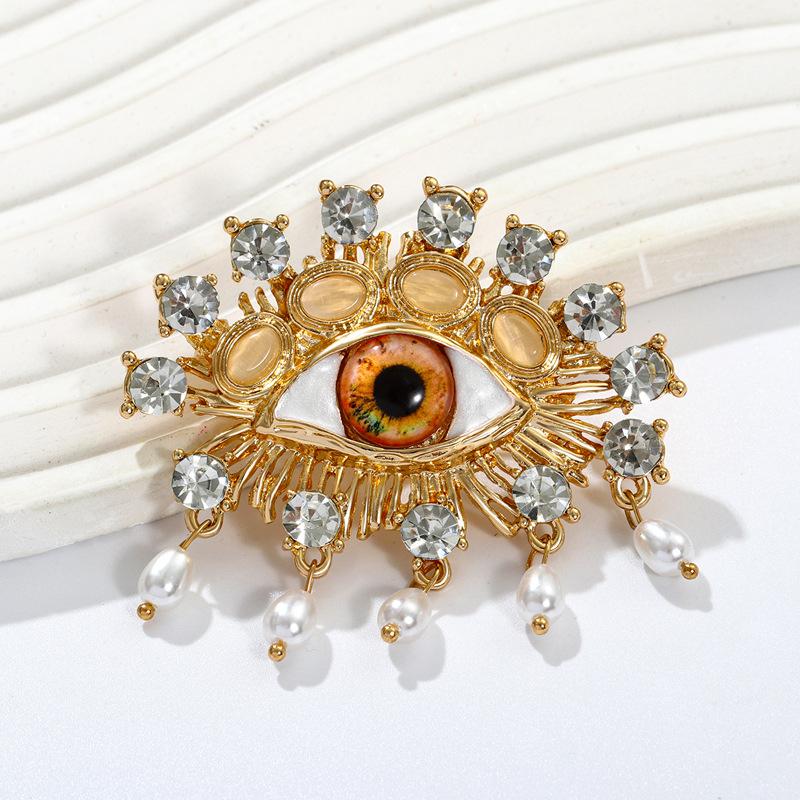 Teufelsauge Anhänger Brosche Hochwertige Damenbrosche