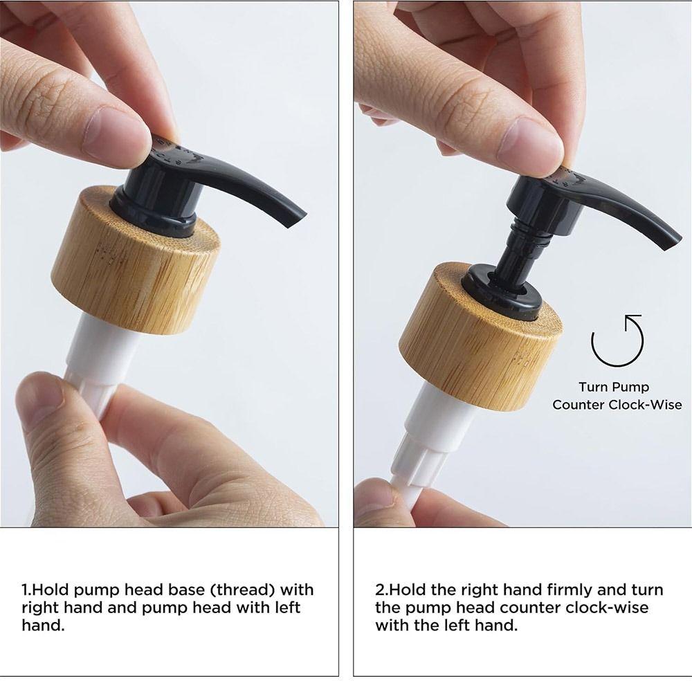 2Pcs Refillable Hand Dish Soap Dispenser Empty 475ML Liquid Empty Container Glass Bottle Rust-Proof Soap Dispenser Bottle