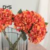 Sztuczne kwiaty Pełna hortensja DIY Faux Flower Silk wielokrotnego użytku Fałszywa roślina kwiatowa