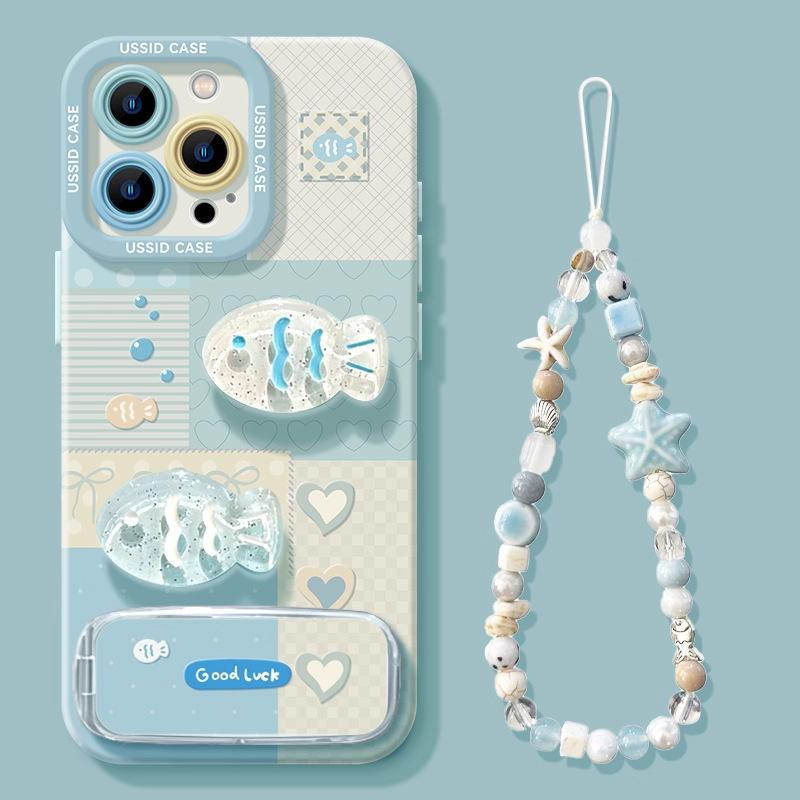 

3D Океанские Рыбы Яблоко 17 Pro Max Чехол для Телефона iPhone 17 Pro Милый 16 Pro Полное Покрытие Силикон Воздух iphone 17