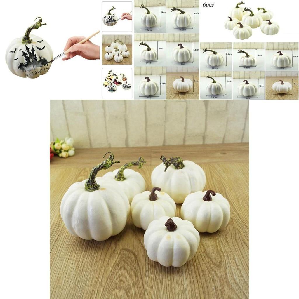 Hochwertige weiße künstliche Schaumkürbisse, perfekt für festliche Heimdekorationen