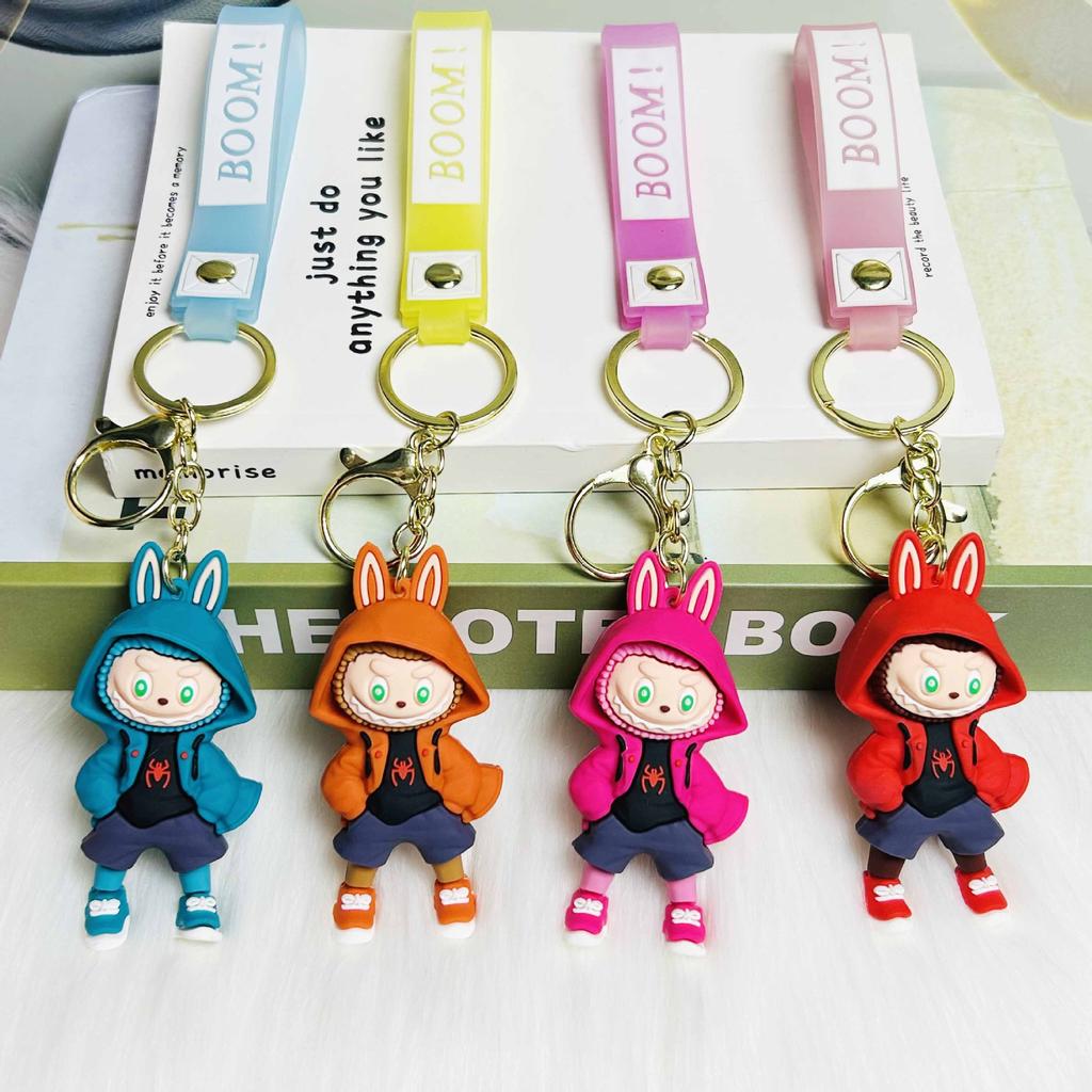 1PC Sheep Keychain Pendant Couple Car Bag Key Ring Pendant