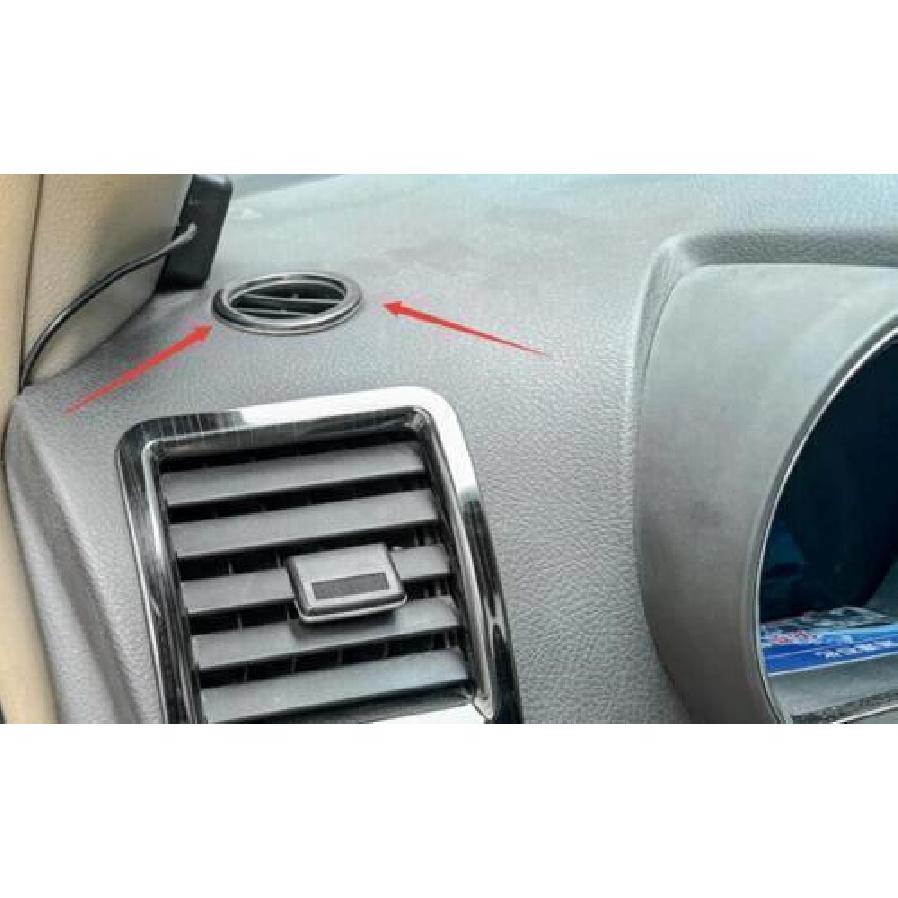 For Toyota Highlander 2009-2014 trument L&R Air Outlet Vent Trim Black Steel