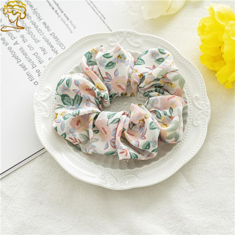 New Style Sweet Floral Large Hairband for Headwear - Perfect for Girls with Ponytail Hair. Made of Fabric.