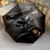 1 PC Automatic Folding Umbrella - gorilla Pattern, Portable & Foldable Design with 8 Ribs, Christmas Birthday Gifts