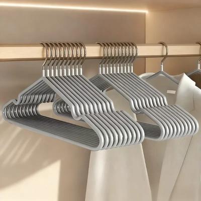 20PCS Anti Slip Metal Hangers - Can Be Used To Strengthen Overweight Capacity Hangers, Anti Slip Shoulders, and Save Space