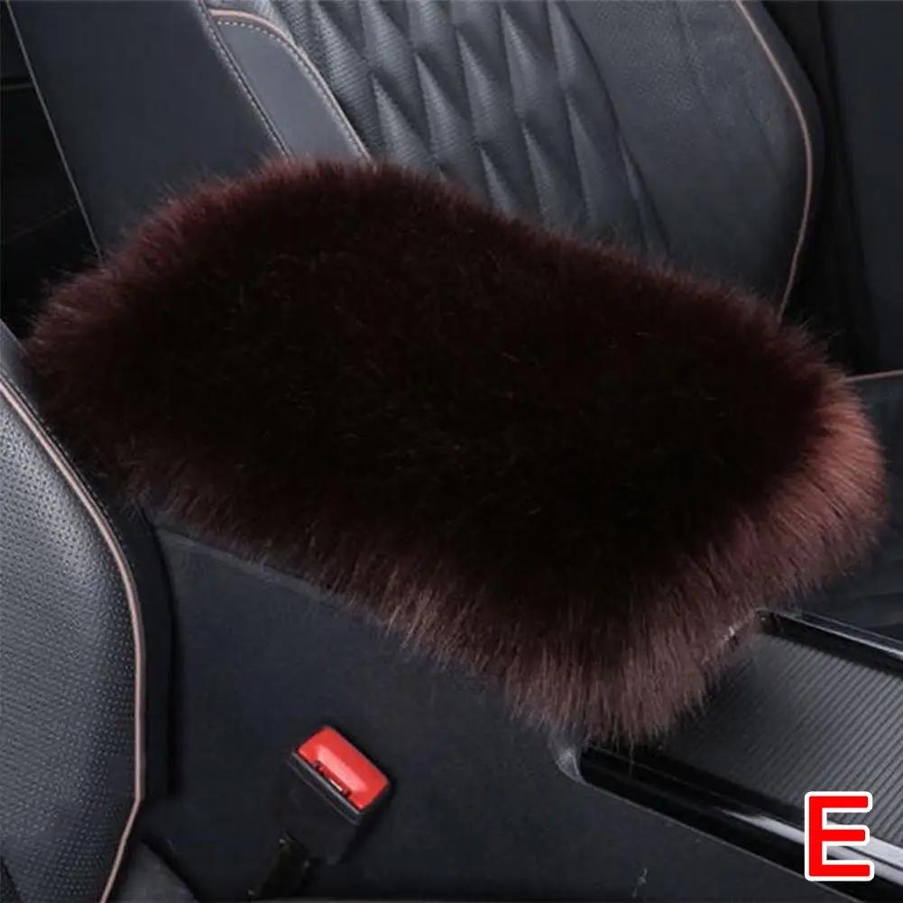 Cuscino Bracciolo Auto Inverno Peluche Ispessito Caldo Inverno Interno Cuscino Bracciolo Controllo Centrale Generale La Copertura S1O9