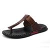 WOTTE Men Sandals 2024 Summer Cow Leather Fashion Classics Casual Men SFlip Flops Non-Slip Men Summer Shoes Chanclas Hombre