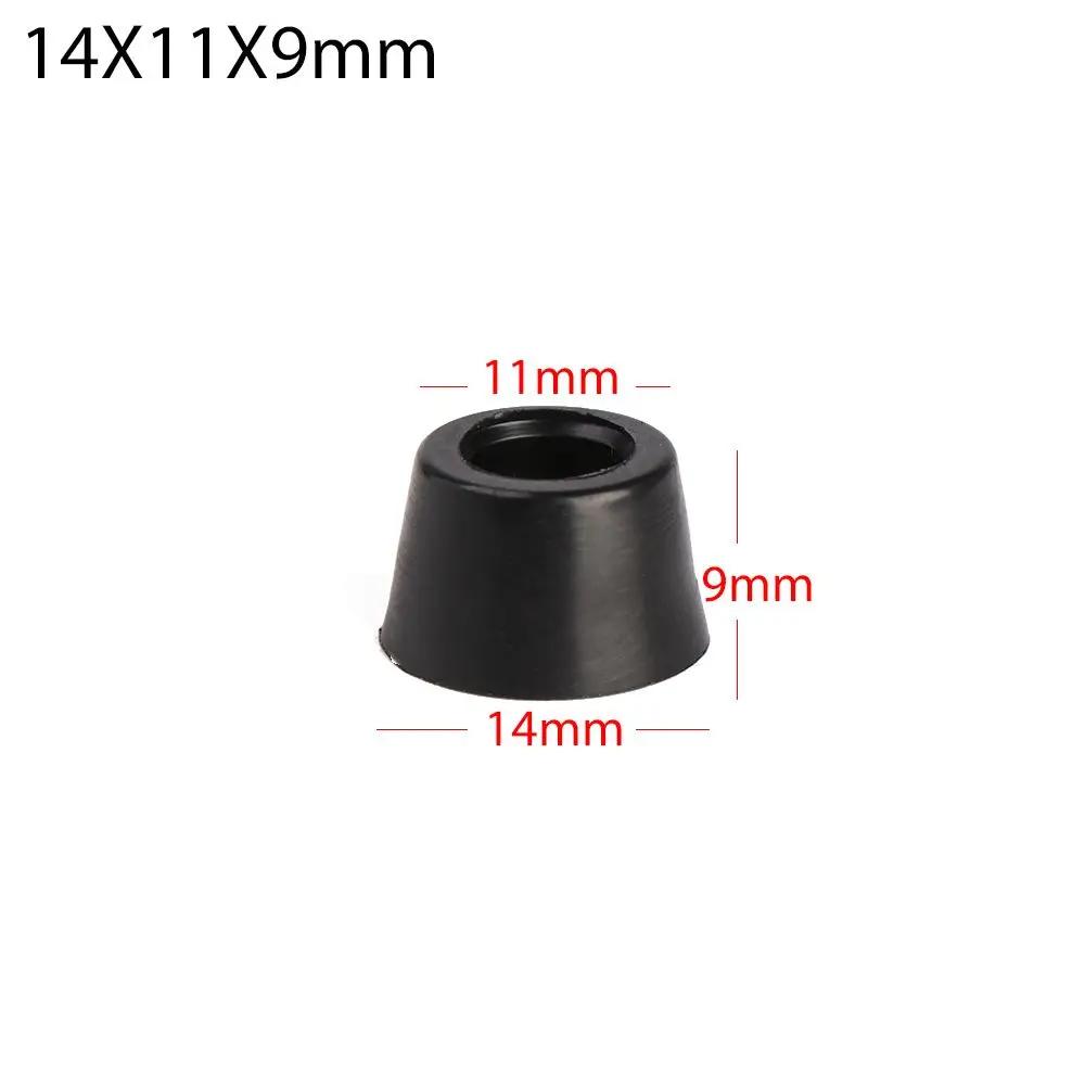 10pcs Anti Slip Furniture Legs Feet Black Speaker Cabinet Bed Table Box Conical Shock Pad Floor Protector Furniture Parts
