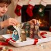 Christmas Nativity Paper Craft Set Easy Assembly For Kids Adults Holiday Homes Decoration And Storytelling