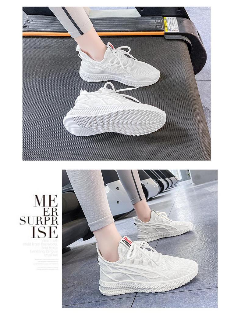 Women's 2024 Spring Flyknit Coconut Sneakers: Korean Style Casual Running Shoes F8801
