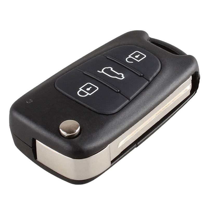 3 Buttons Folding Car Key Shell Replacement Car Remote Control Key Case for Hyundai KIA