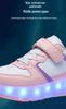 Kids' Transformable Light-Up Roller Skates: Eight-Wheel Walking Shoes, Four-Wheel Skates for Boys and Girls