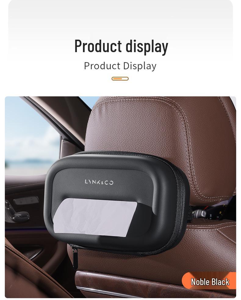 Lynk & Co Cross-border Car Tissue Box - Hanging & Pull-out for Extended Seat Back