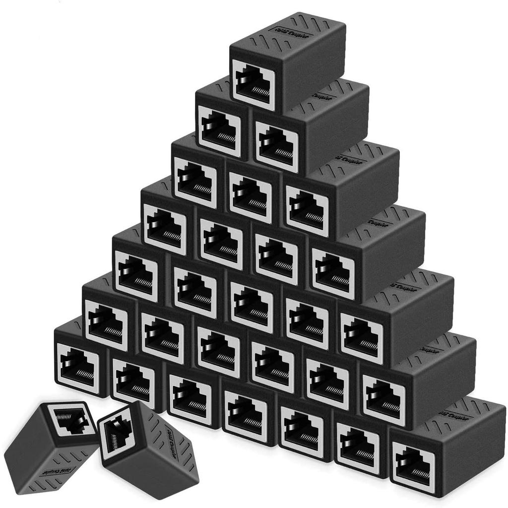 Ethernet Cable Extender,RJ45 Cat 5 Cat 6 Cat6a Coupler, Extender Connector - Ethernet Coupler Female To Female