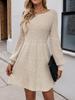 Women's Casual Woolen A-line Dress - Loose Fit Knitted Spring/Autumn Skirt