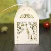 50 Piezas / Paquete Caja y Bolsas de Lujo para Recuerdos de Boda Dulces Pastel Caramelo Regalo Favores Cajas para Boda Baby Shower Cumpleaños