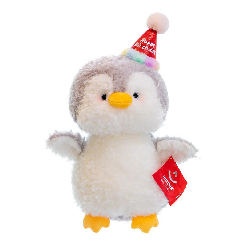 

Мультяшная плюшевая игрушка пингвин для вечеринки, подушка для офисного стола, подарок на день рождения для детей Gray Scarf,26cm