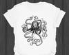 Vintage Kraken TShirt Retro Octopus Design Shirt Maritime Gift Idea for Nautic Fans Ocean Lovers Nautical Squid Graphic Tee