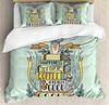 Bookshelf Library Book Printed Comfort Duvet Cover Pillow Case Home Textile Quilt Cover Boy Kid Teen Girl 3pcs Bedding Set