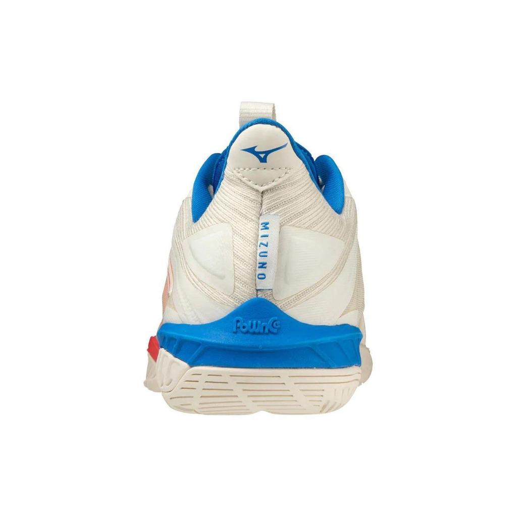 Mizuno Unisex Wave Claw Neo 2 Badminton Shoes White Blue Red 71GA227010