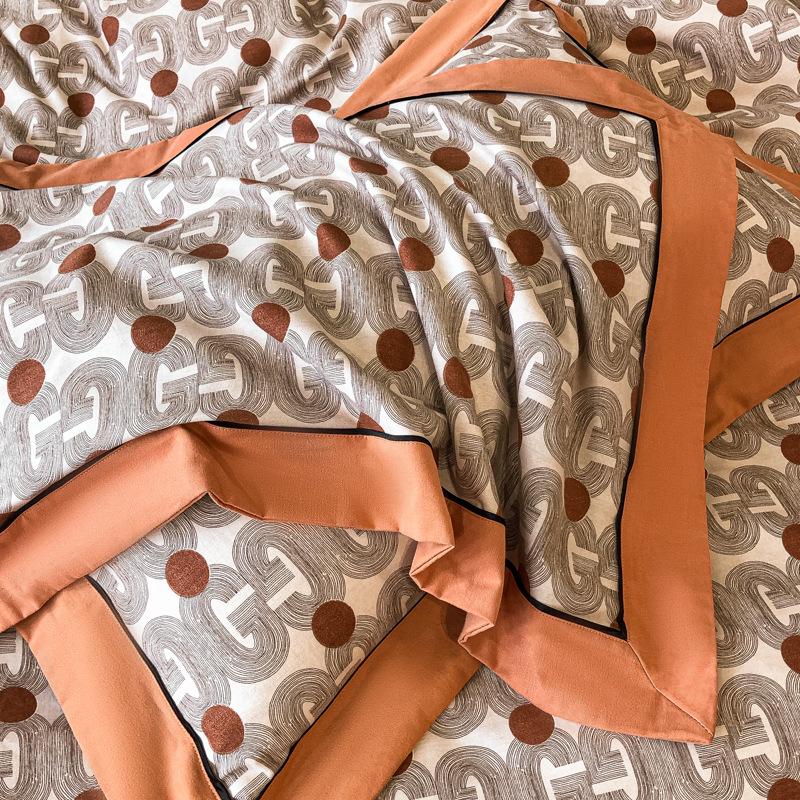 High-End American Style 100% Cotton Flannel Autumn/Winter Bedding Set