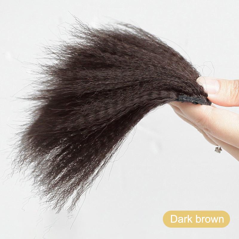 14Cm Natural Invisible Hair Pad Women Hair Styling Fluffy Hair Lining Head Top Cover Synthetic Seamless Braiding Extension